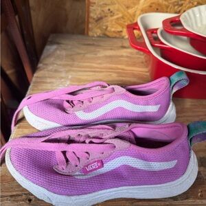Vans Kids Pink and White VR3 Cush SZ 12 youth